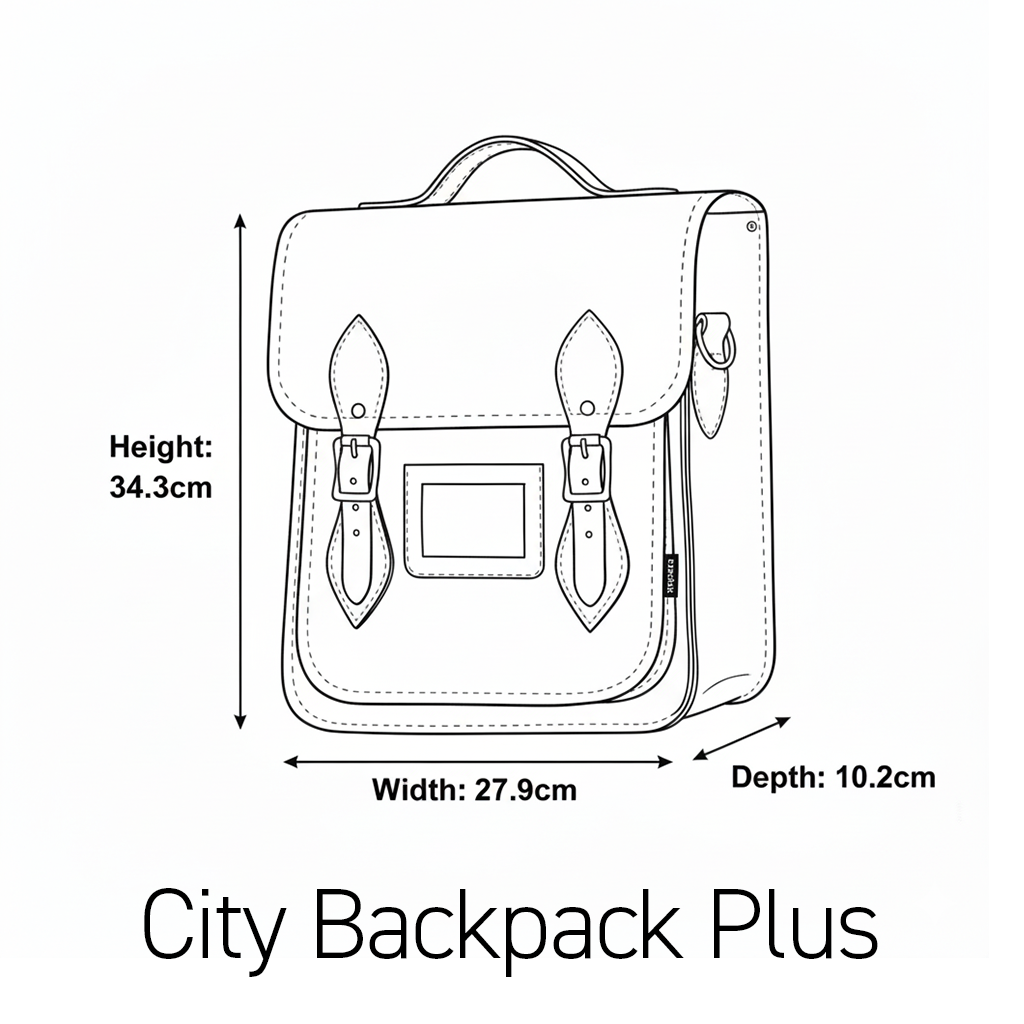 Handmade Leather City Backpack - British Edit