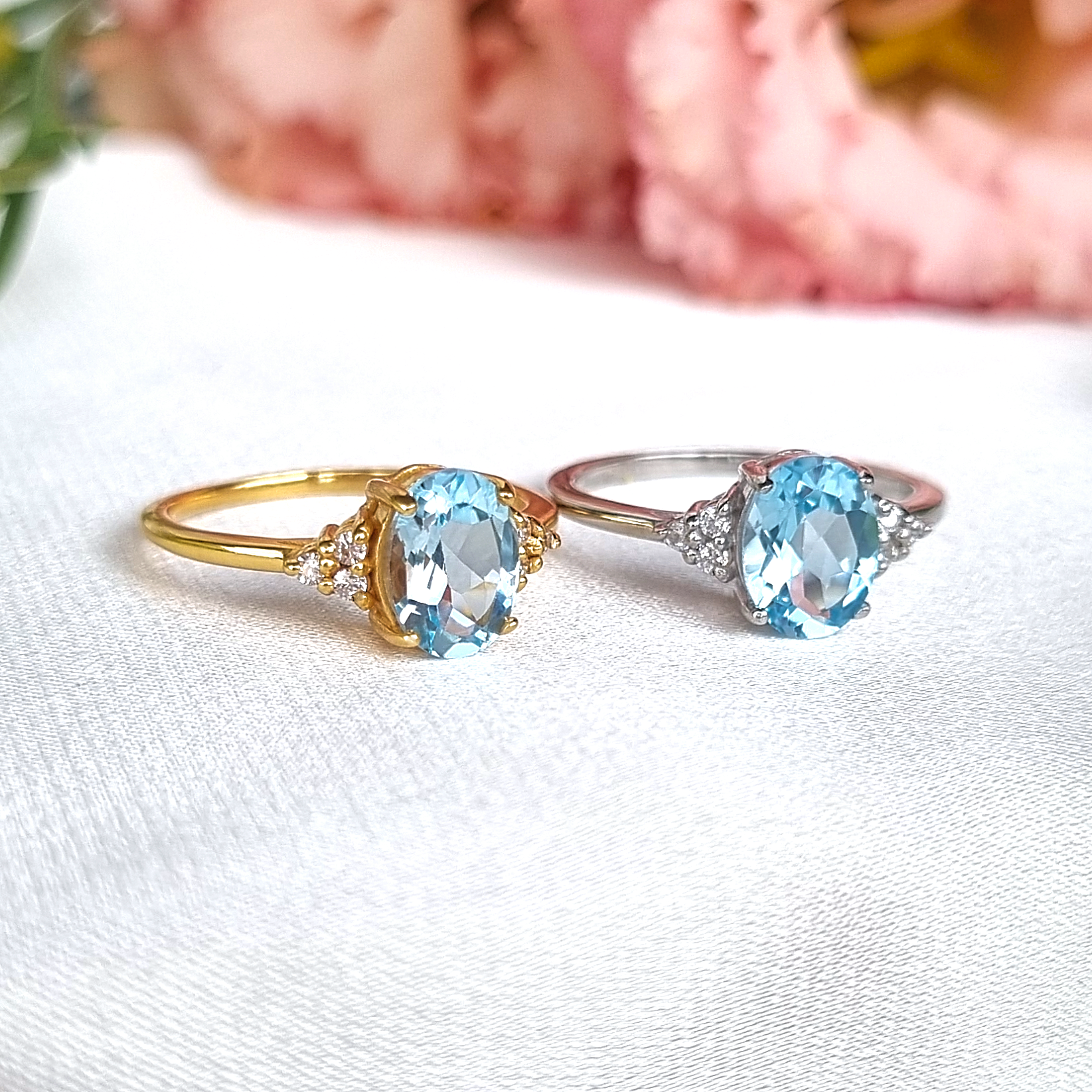 Sky Blue Topaz Ring in Sterling Silver