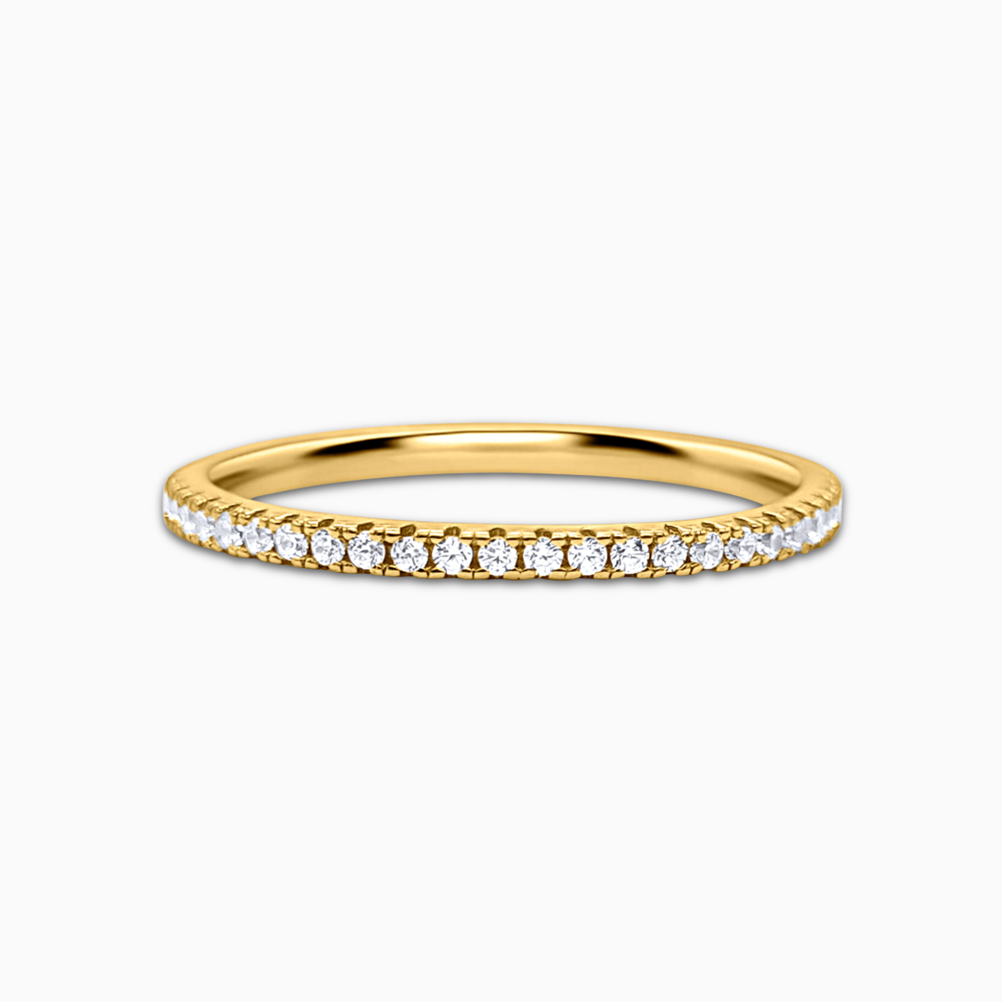 Thin Full Eternity Ring (1.2 mm) in Gold