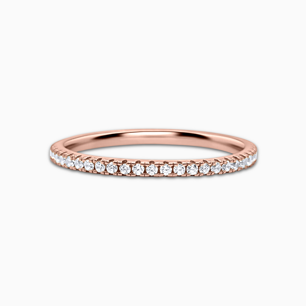 Thin Full Eternity Ring (1.2 mm) in Rose Gold