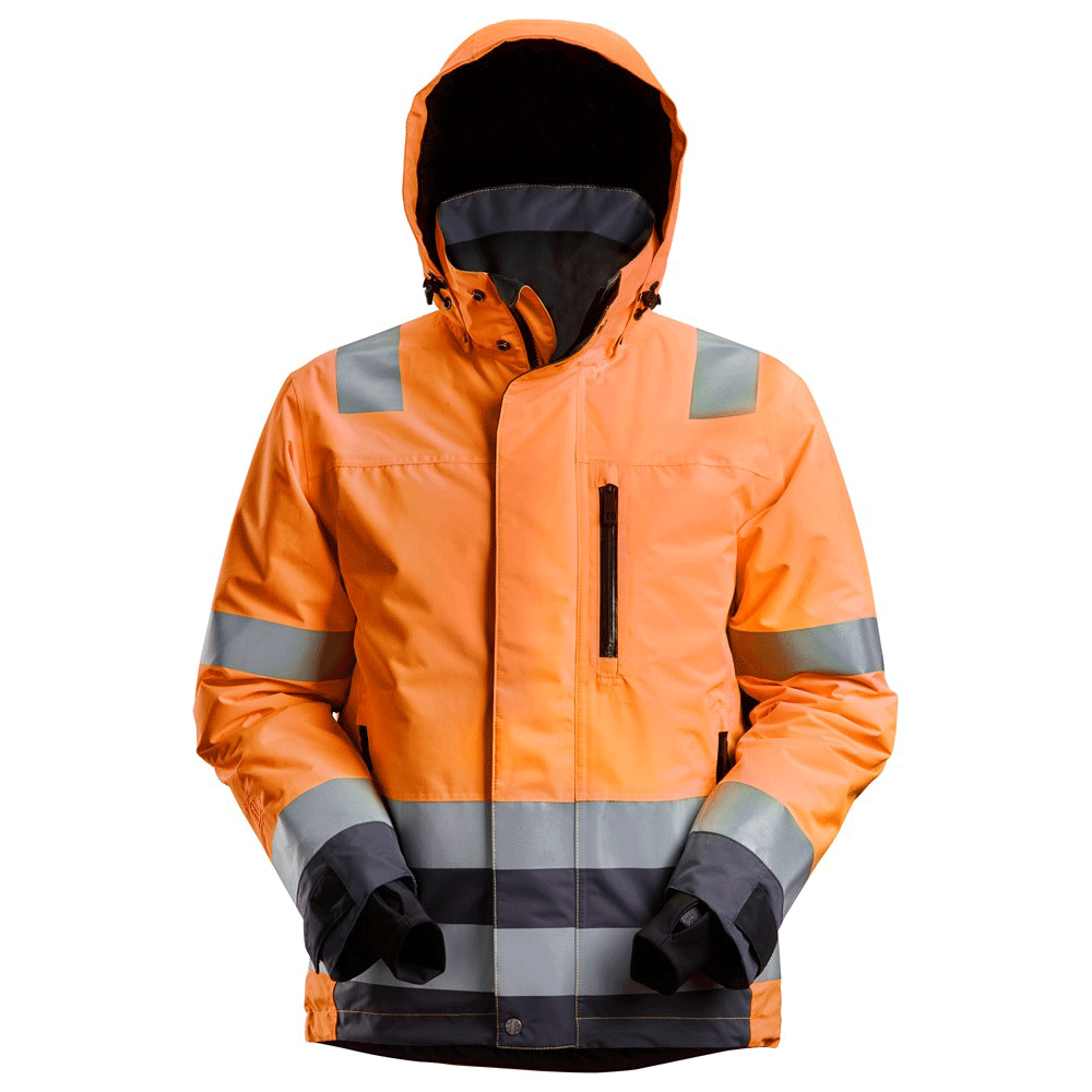 Snickers 1132 AllroundWork, Hi-Vis Class 3 Waterproof Insulated Jacket