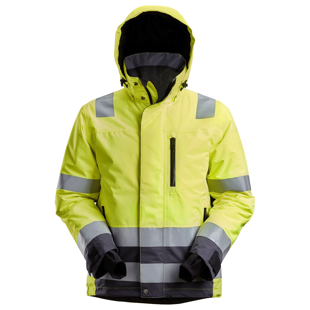 Snickers 1132 AllroundWork, Hi-Vis Class 3 Waterproof Insulated Jacket