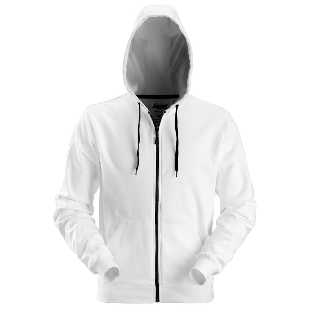 Snickers 2801 Full Zip Soft Lining Hoodie White 2XL