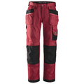 Snickers 3212 Craftsmen Holster Pocket Trousers, DuraTwill Chilli Red/Black, Waist 33" Leg 35"-Snickers 148