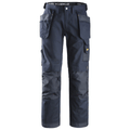 Snickers 3214 Craftsmen Holster Pocket Trousers, Canvas+ Navy Blue Waist 31"- Leg 30"- Snickers Size: 88