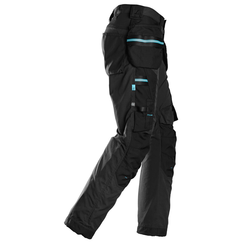Snickers 6210 LiteWork, 37.5® Holster Pocket Work Trousers Black / 150 (35" Waist, 35" Leg)
