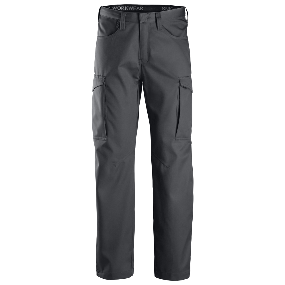 Snickers 6800 Service Trousers Steel Grey 33" Waist - 28" Leg - Snickers Size 196