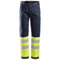 Snickers 6900 Hi-Vis Service Transport Trousers CL1 Navy Blue 30" Waist - 32" Leg - Snickers Size 44