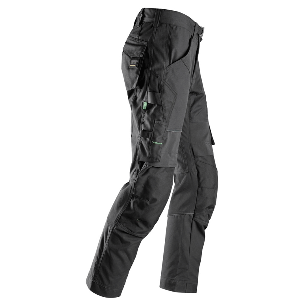 Snickers 6903 FlexiWork Stretch Kneepad Work Trousers Black, 47" Waist 32" Leg-Snickers 62