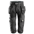 Snickers 6905 FlexiWork Holster Pocket Pirate Work Trousers Black, 50" Waist Regular Leg-Snickers 64