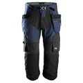 Snickers 6905 FlexiWork Holster Pocket Pirate Work Trousers Navy Blue/Black