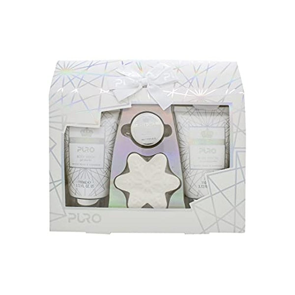 Style & Grace Puro Gift Of The Glow Gift Set 4 Pieces (1 x 10ml Lip Balm + 1 x 50g Bath Fizzer + 1 x 110ml Body Lotion + 1 x 110ml Body Wash)