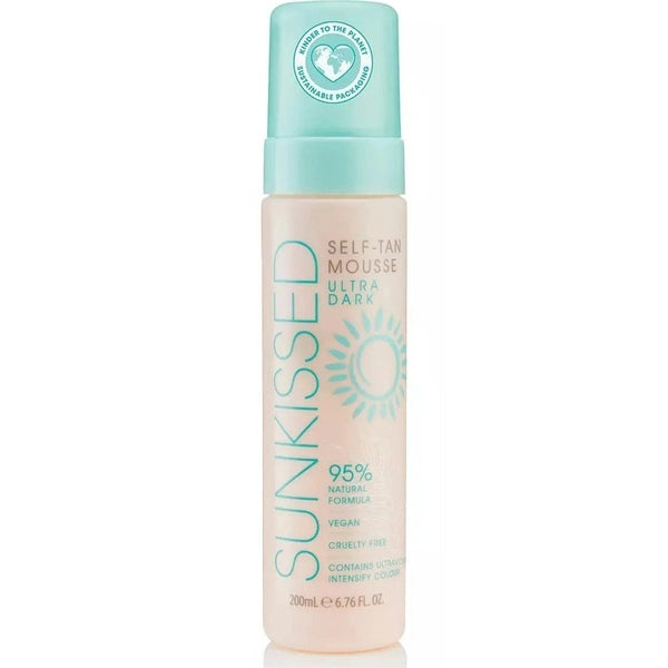 Sunkissed 95 Percent Natural Self Tan Mousse 200ml - Ultra Dark