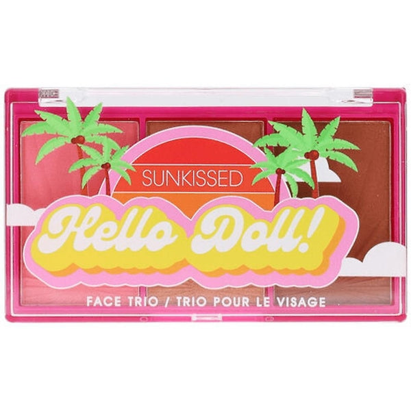 Sunkissed Hello Doll Face Trio 4.2g Blusher + 4.2g Highlighter + 4.2g Bronzer