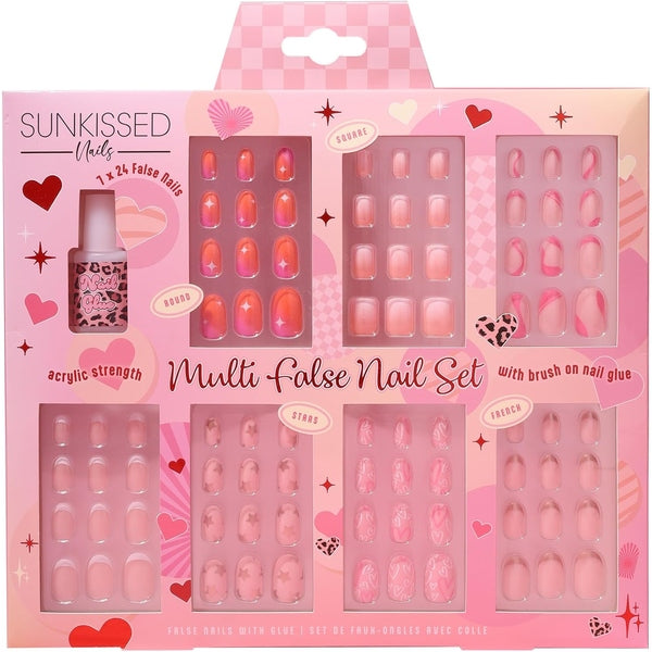 Sunkissed Nails Acrylic Strength Multi False Nail Set