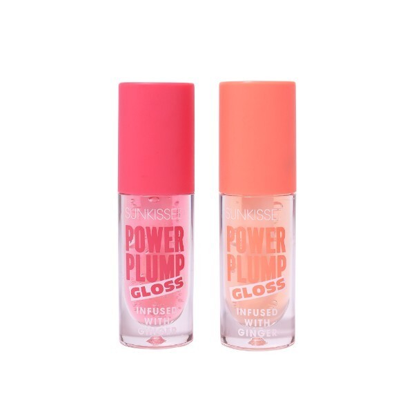Sunkissed Power Plump LipGloss Peach & Strawberry Set - 2 x 5.1ml