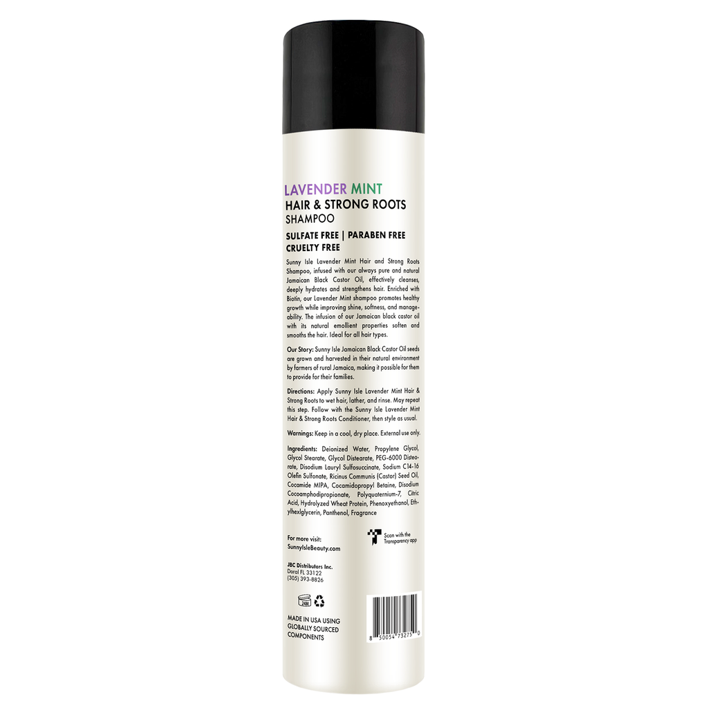 Sunny Isle Lavender Mint Hair & Strong Roots Shampoo Cleanses hair and scalp 298 ml/10.1 oz