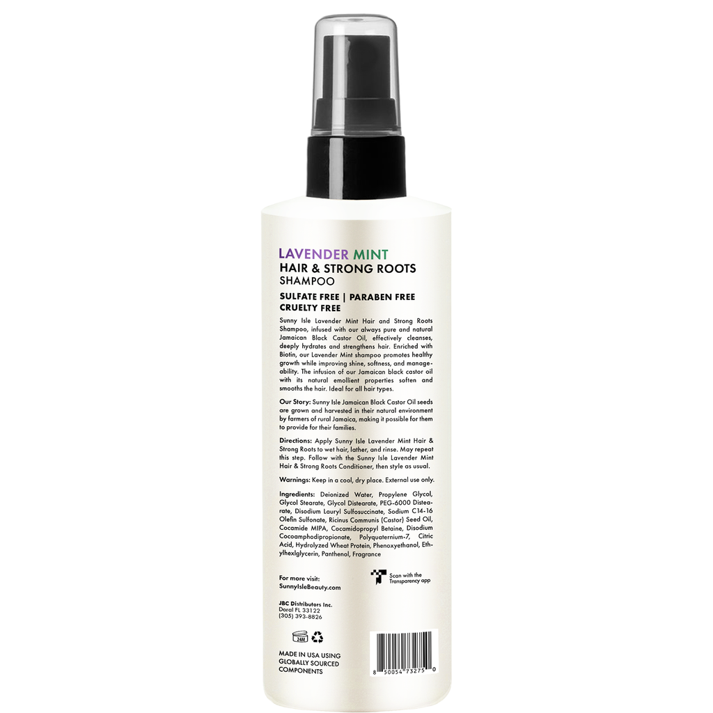 Sunny Isle Lavender Mint Leave-In Detangler Conditioning Treatment Makes detangling easier 236.58 ml/8.0 oz