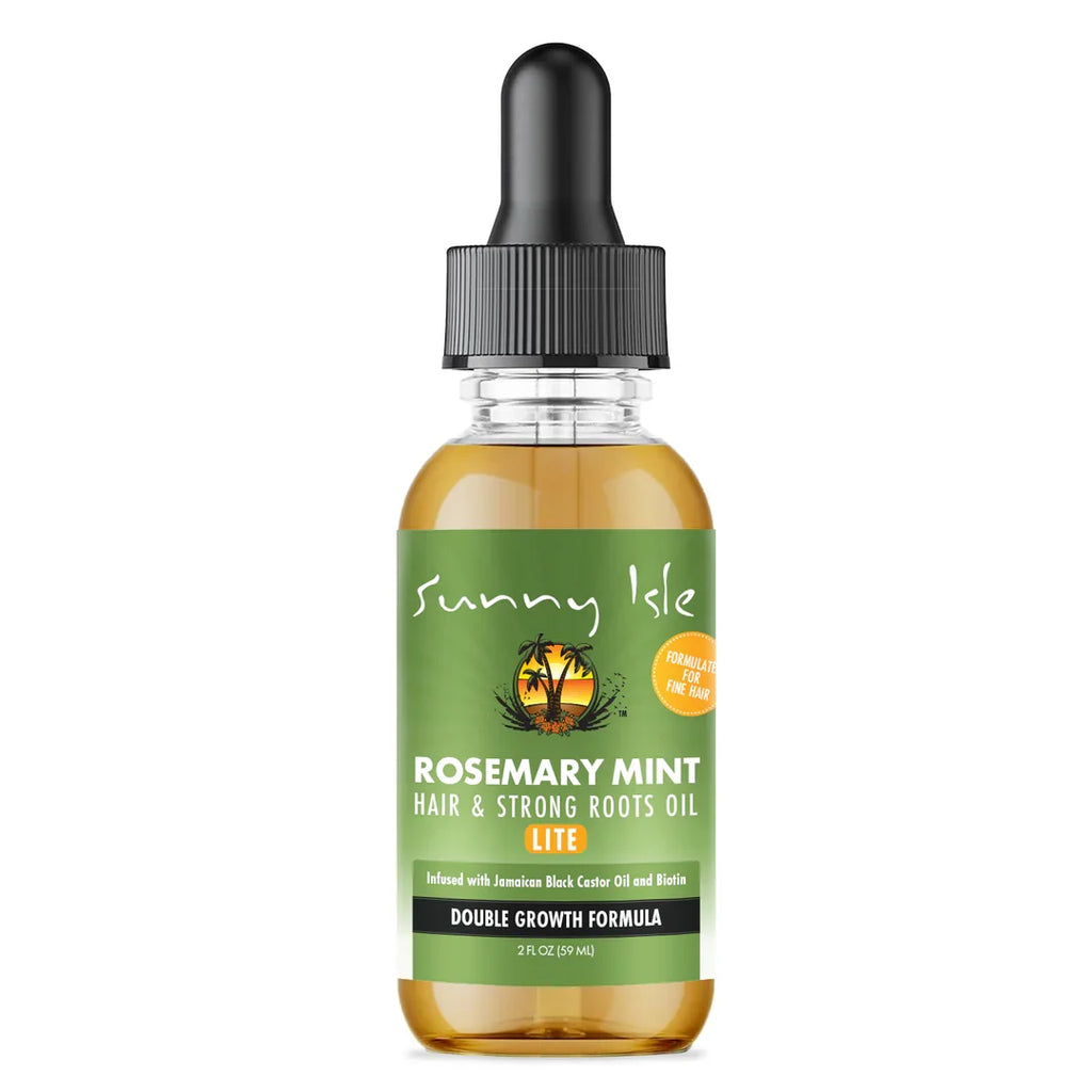 Sunny Isle Rosemary Mint Hair & Strong Roots Lite Oil 2oz/59 ml