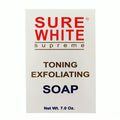 Sure White Toning Exfoliating Soap for Bright, Even-Toned Skin 7 oz