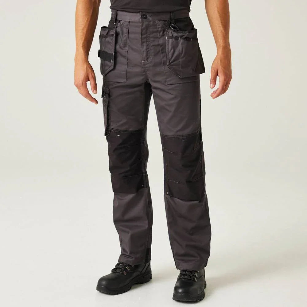Regatta TRJ387 Incursion Holster Pocket Trousers Iron, 38" Waist Long Leg