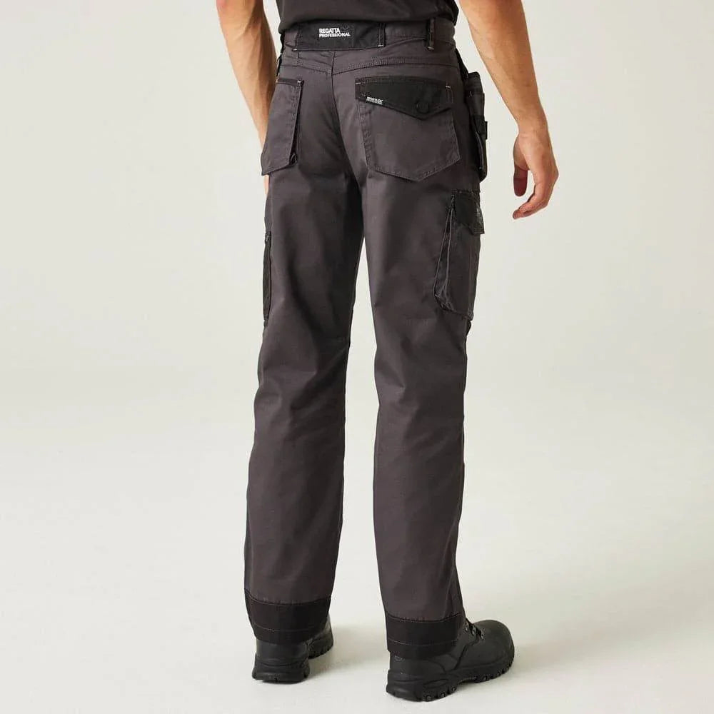 Regatta TRJ387 Incursion Holster Pocket Trousers Iron, 38" Waist Long Leg