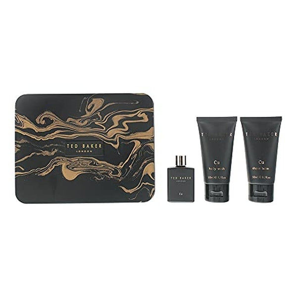 Ted Baker Cu Gift Set 12.5ml EDT + 50ml Body Wash + 50ml Aftershave Balm