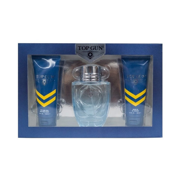 Top Gun Chevron Gift Set 100ml EDT + 100ml Shower Gel + 100ml Aftershave Balm