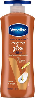 Vaseline Intensive Care Cocoa Glow Serum-in-Lotion, 600ml, with Pure Cocoa & Shea Butter, 48Hr Moisturization