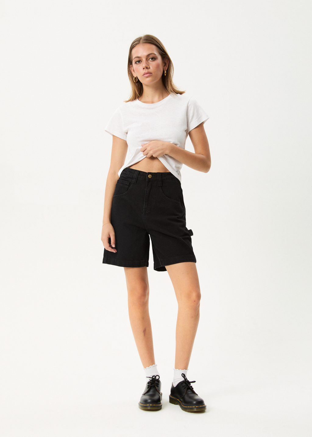 Afends Emilie- Denim Workwear Short