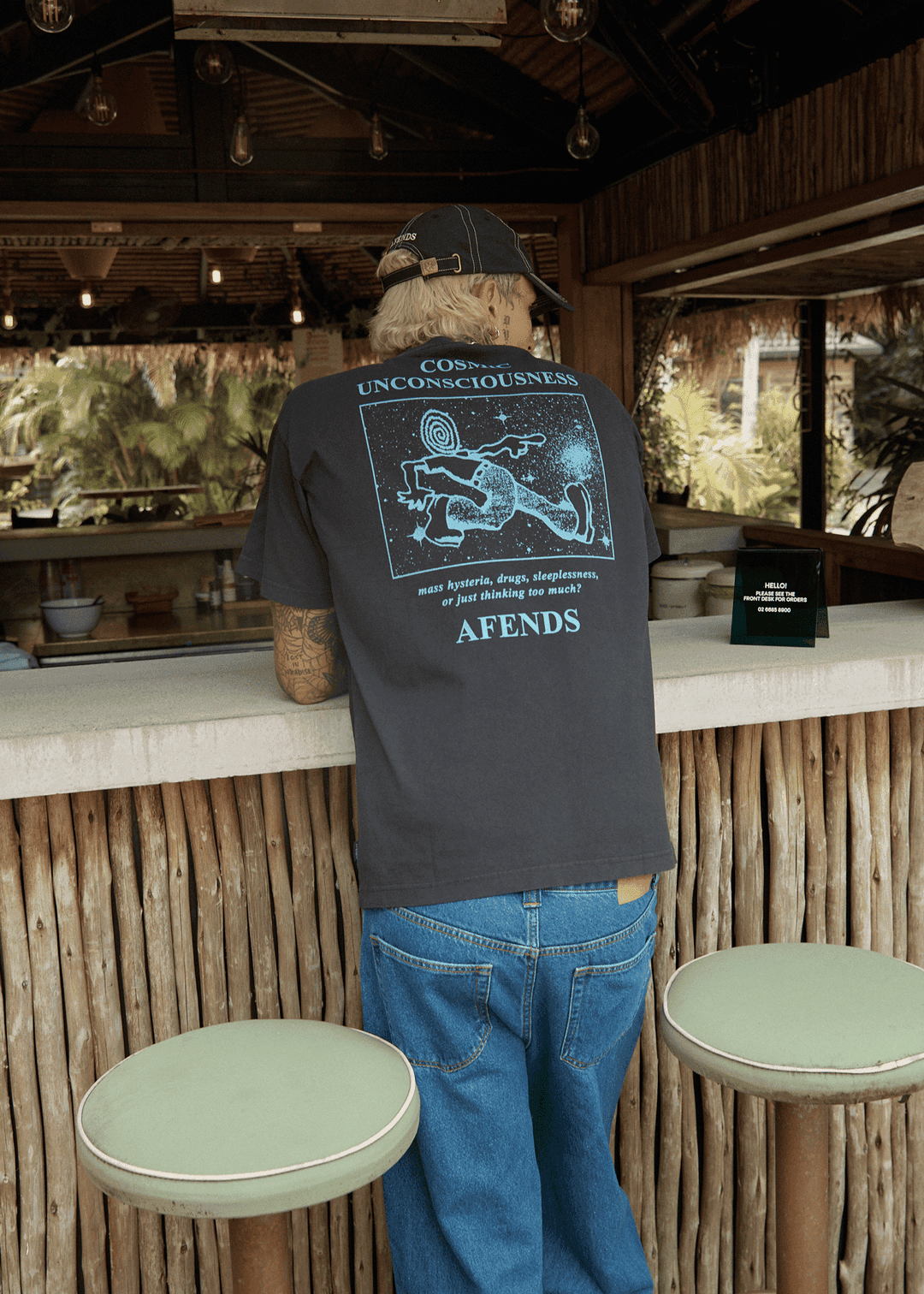 AFENDS Cosmic Con Heavyweight Boxy Tee