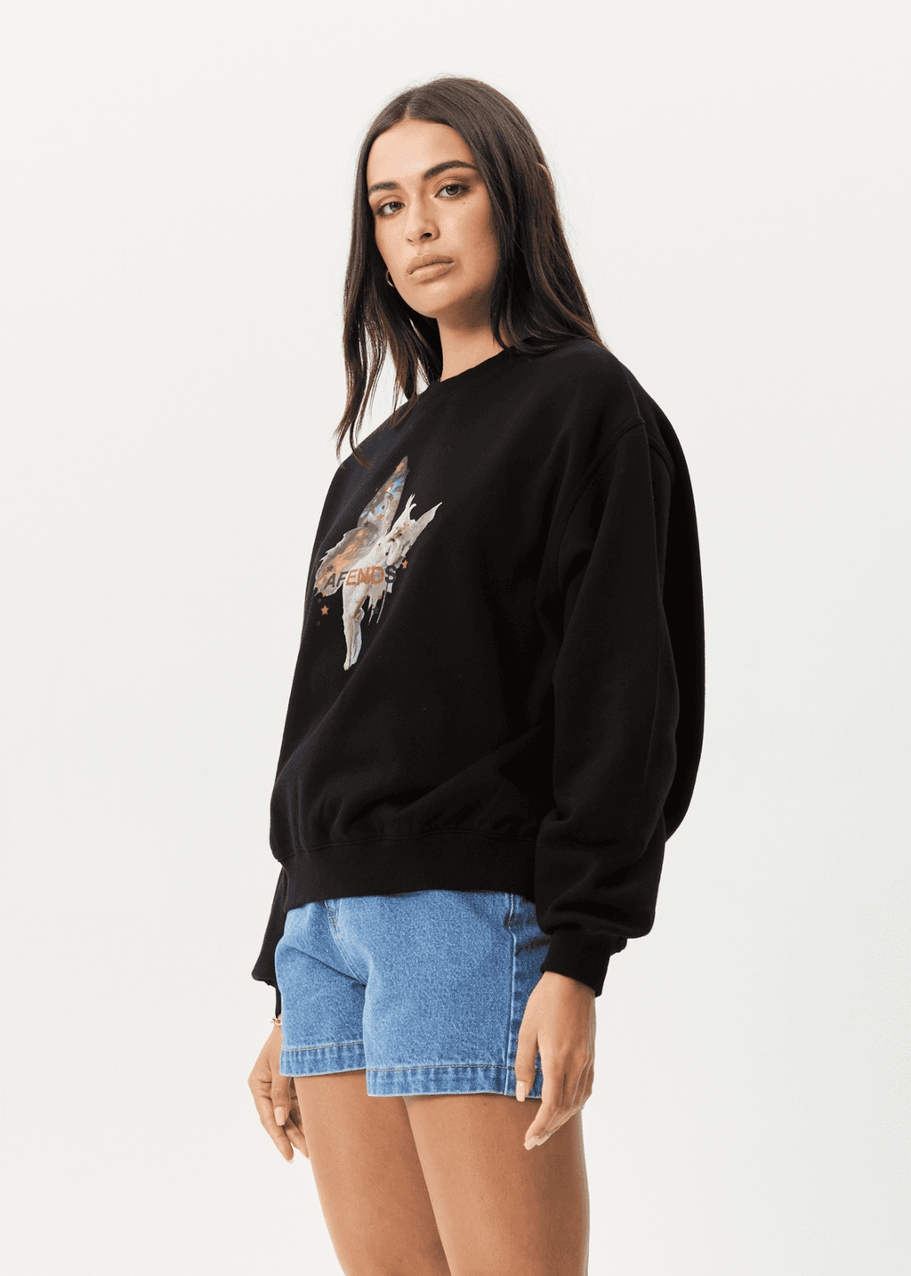 AFENDS Pixie Recyled Crew Neck Jumper