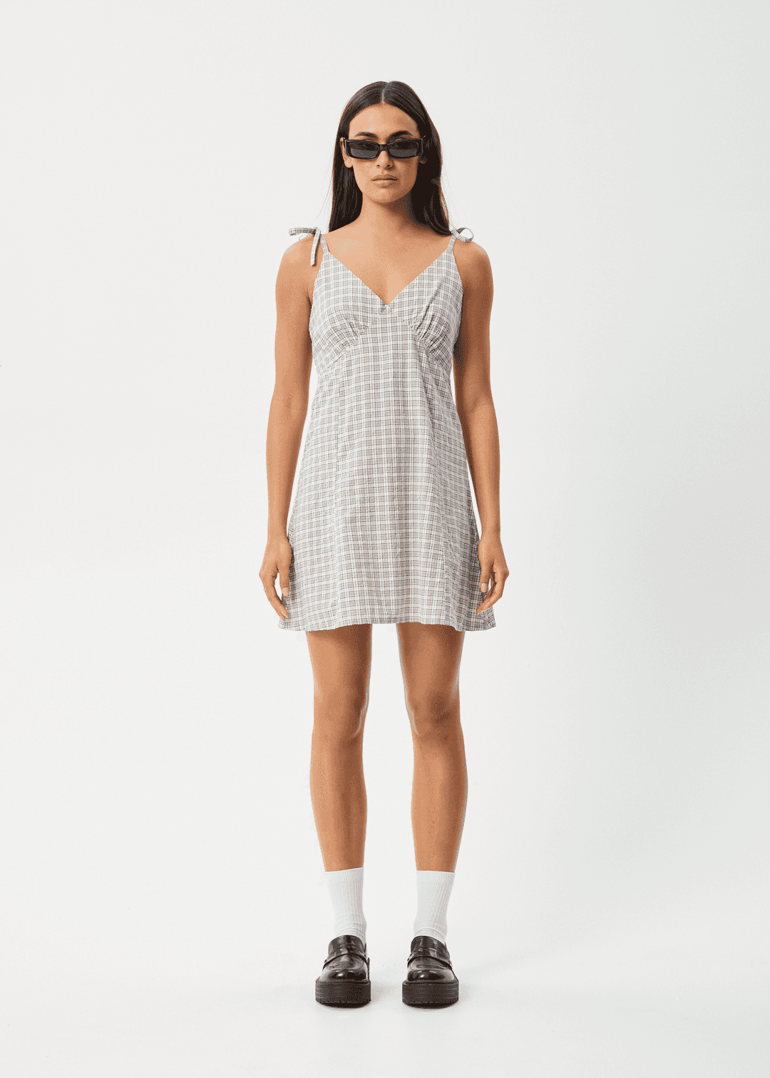 AFENDS Drew Seersucker Mini Dress
