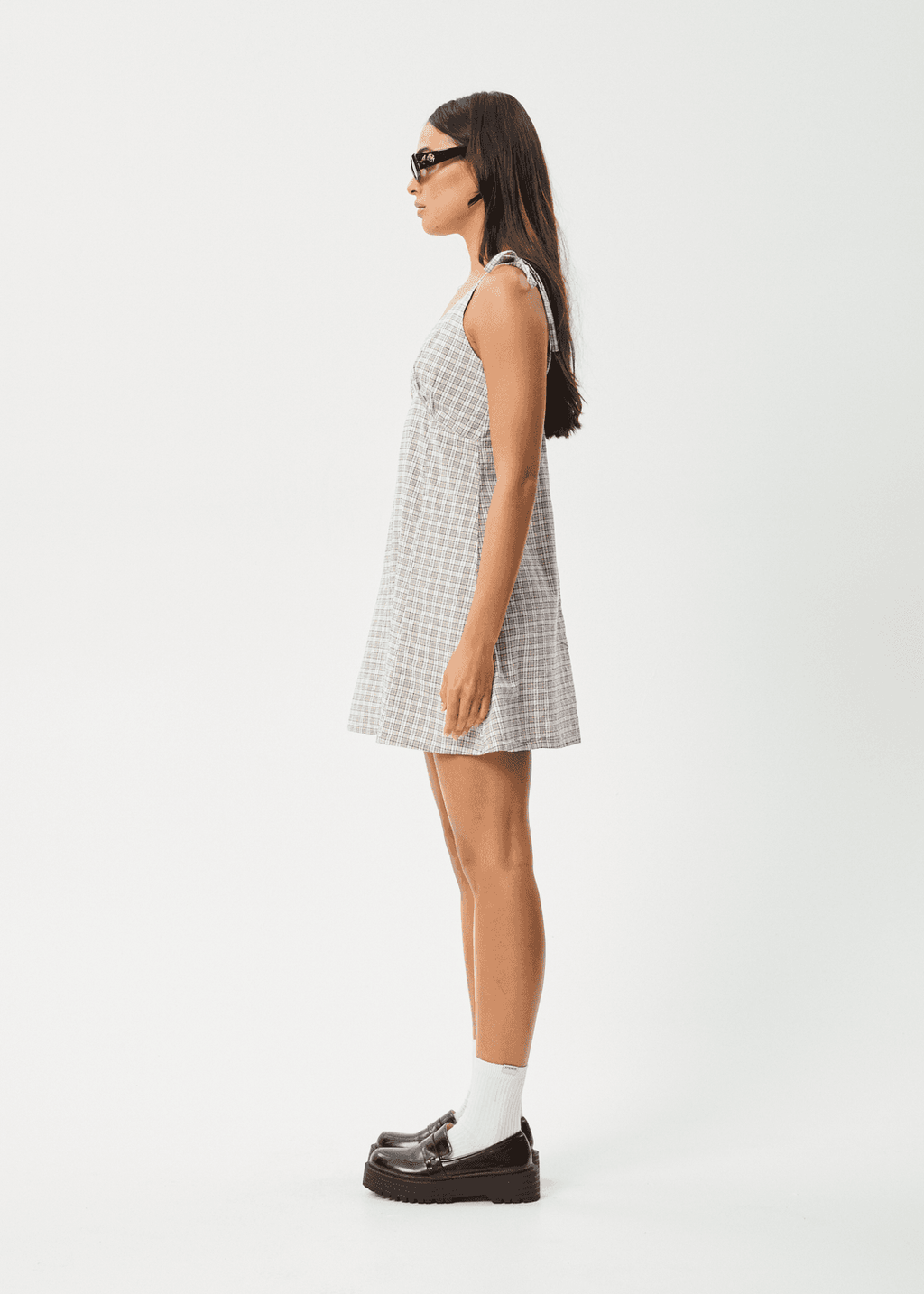 AFENDS Drew Seersucker Mini Dress