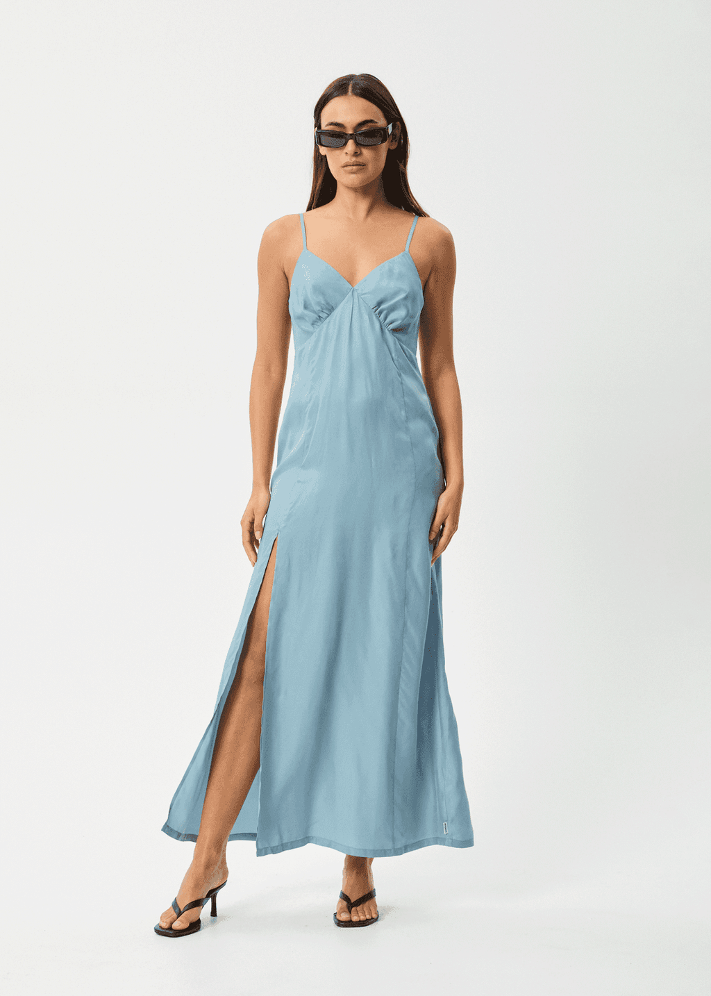 AFENDS Delia Cupro Maxi Dress