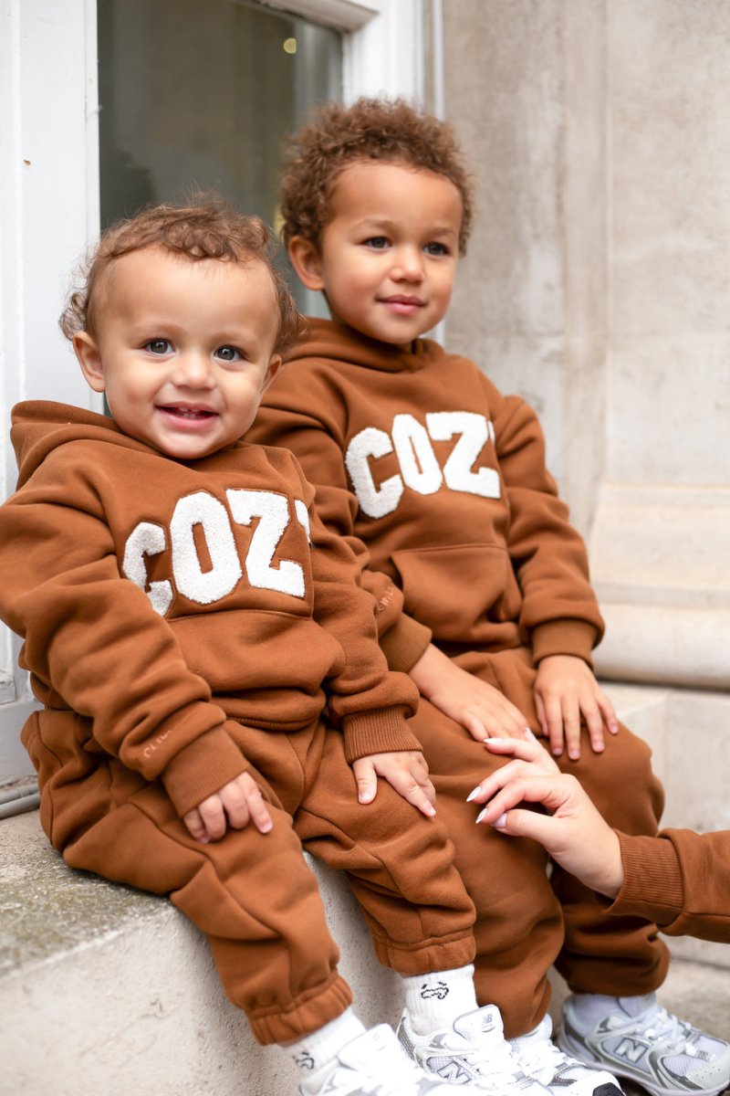 COZY Mini Tracksuit Brown Sets