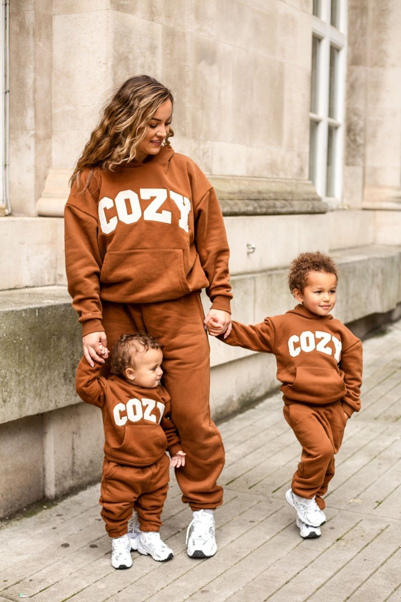 COZY Mini Tracksuit Brown Sets