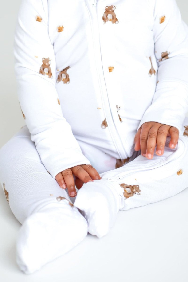 Bear Cotton Zip Sleepsuit One Piece