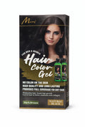 Murru Hair Color Gel | Natural Black – Dark Brown Effect | Full Grey Coverage, No-Stain | For Men & Women – 2 x 500ml
