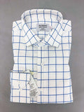 White Blue Check Slim Fit Shirt