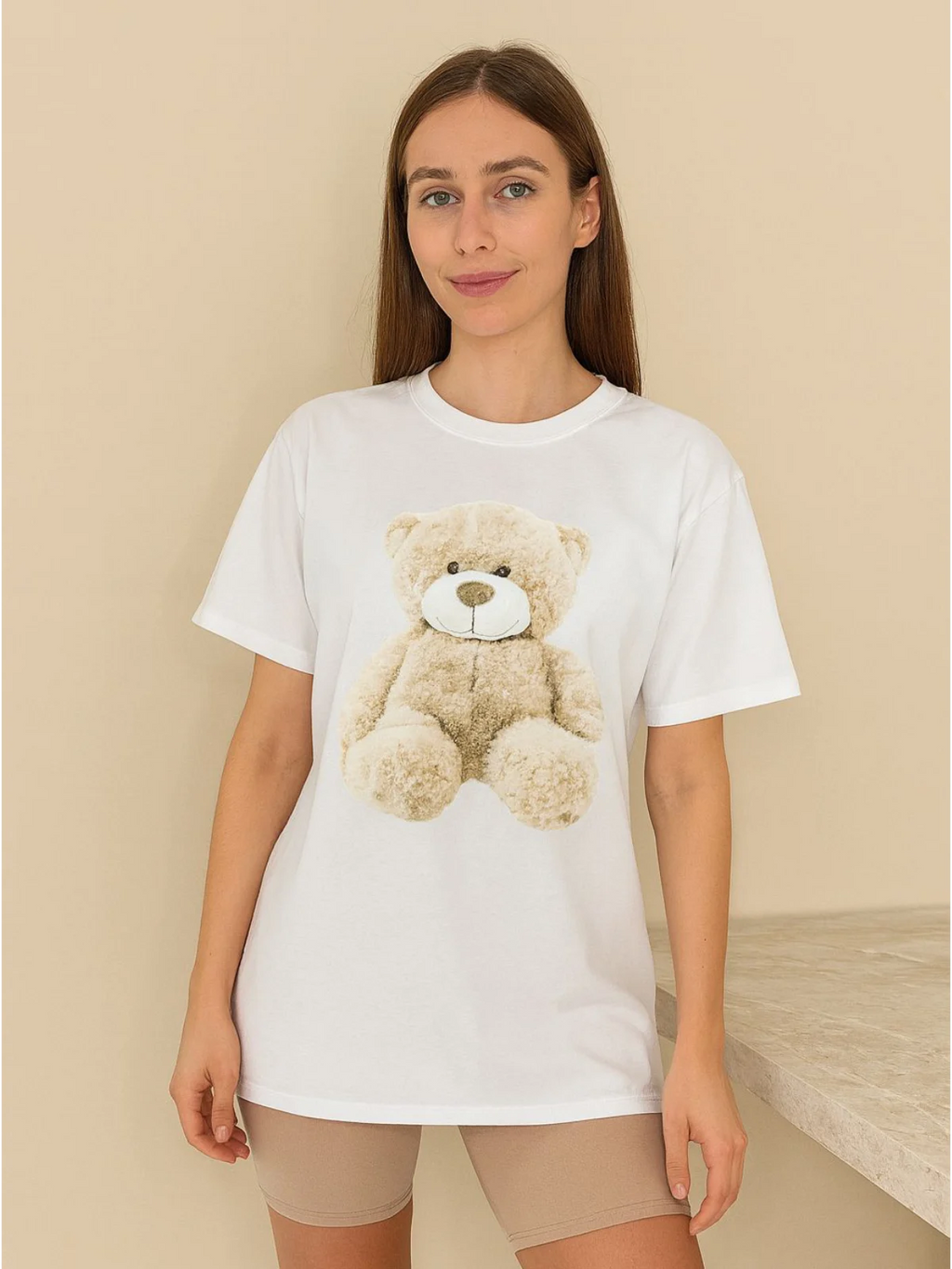 Ladies Teddy Bear Oversized Tshirt