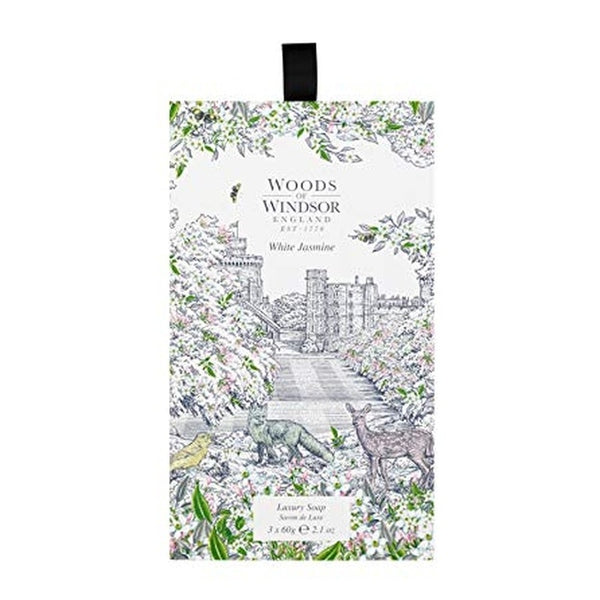 Woods of Windsor White Jasmine Soap 3 x 60g