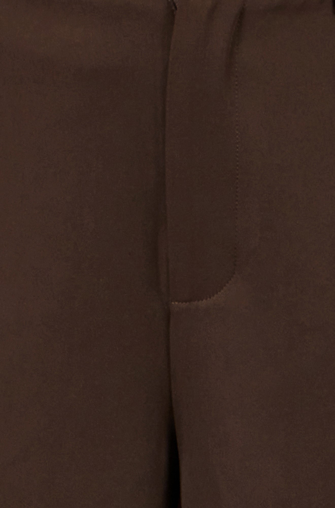 Yumi Brown Wide Leg Stretch Trousers