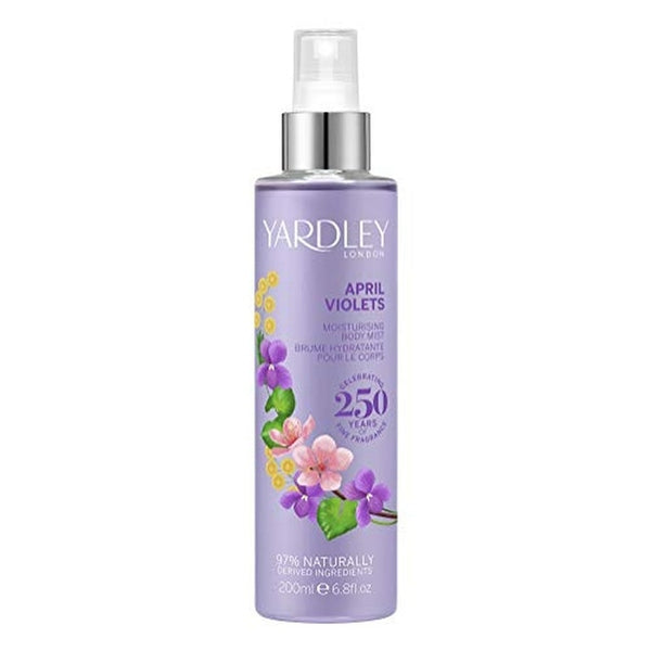 Yardley April Violets Fragrance Mist 200ml Spray