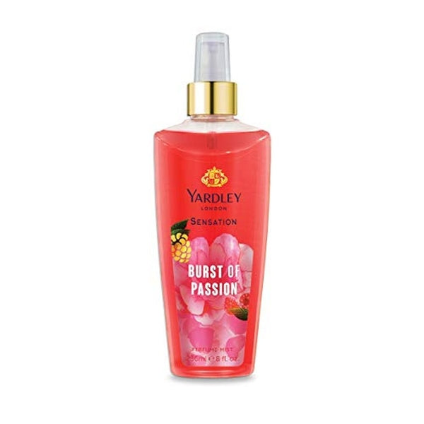 Yardley Sensation Burst of Passion Perfume Mist 236ml Spray
