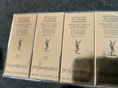 Yves Saint Laurent All Hours Foundation 5ml  0.16 fl. oz. official skincare sample Shade B 85 Coffee perfume tester
