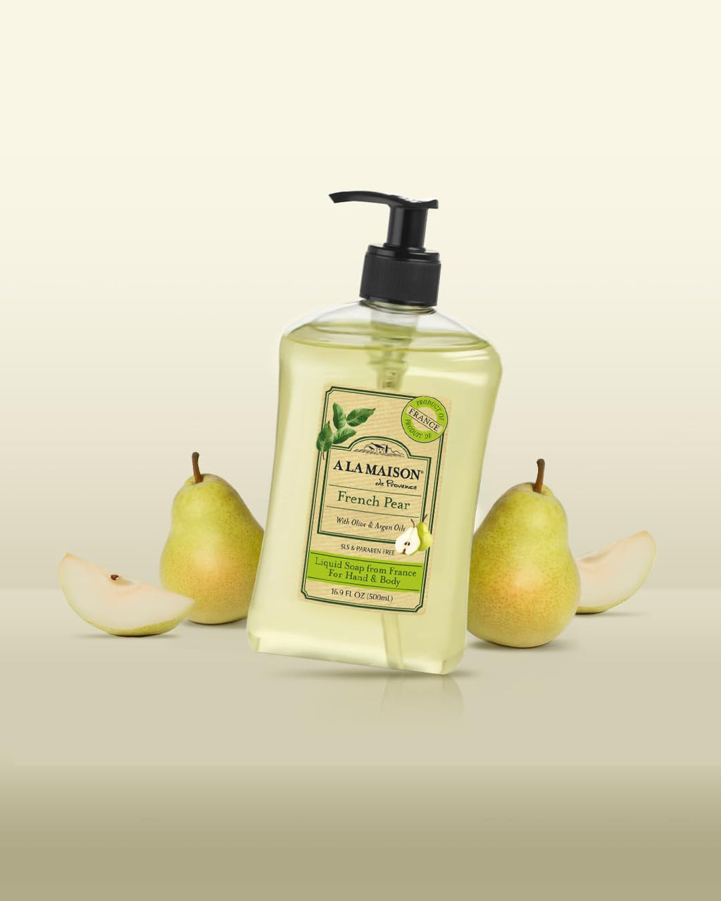 A LA MAISON French Pear Liquid Hand Soap – 16.9 Fl Oz | Plant-Based & Gentle