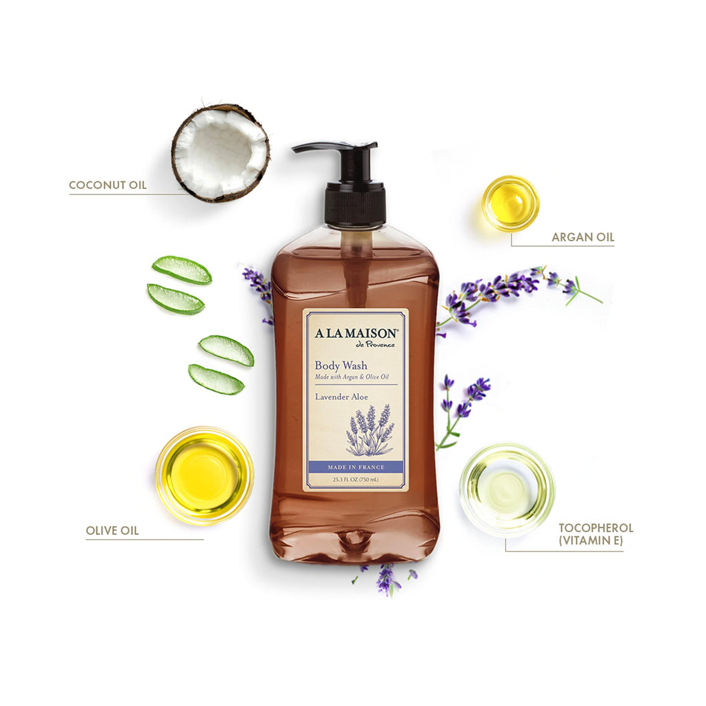 A La Maison Lavender Aloe Body Wash 25.36 fl oz – 2 Pack