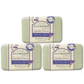 A LA MAISON Lavender Flower Bar Soap — Triple Milled French Hand Soap, 3 Bars (8.8 oz total)