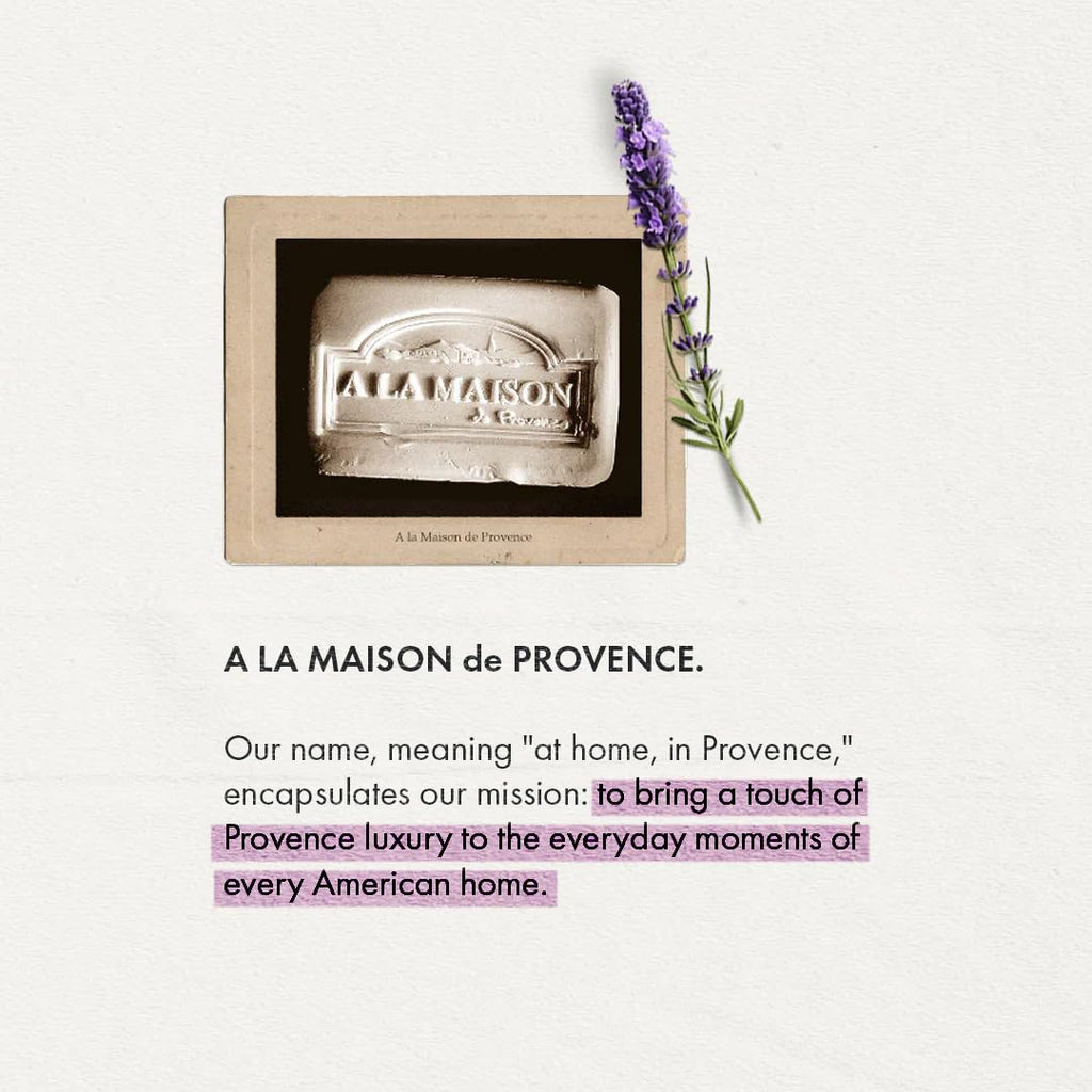 A LA MAISON Lavender Rosemary Olive Oil Bar Soap — Triple Milled, 12 Bars, 3.5 oz
